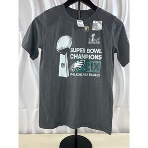 Nike Eagles Super Bowl LIX Champions Tee Youth Medium 10/12 Gray NEW WITH TAGS!!